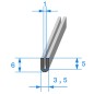 U-shaped rubber profile for bumpers